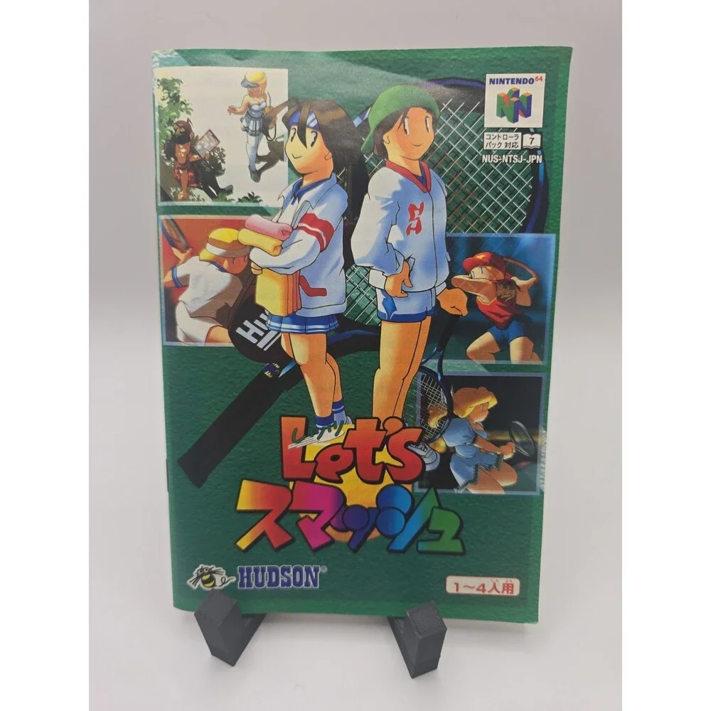 Let's Smash Tennis For Nintendo 64 N64 CIB Japanese Import USA SELLER